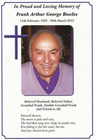 Frank Bowles in Memoriam