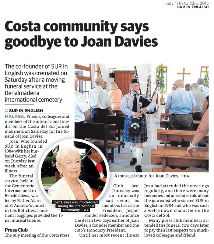 Joan Davies in Memoriam